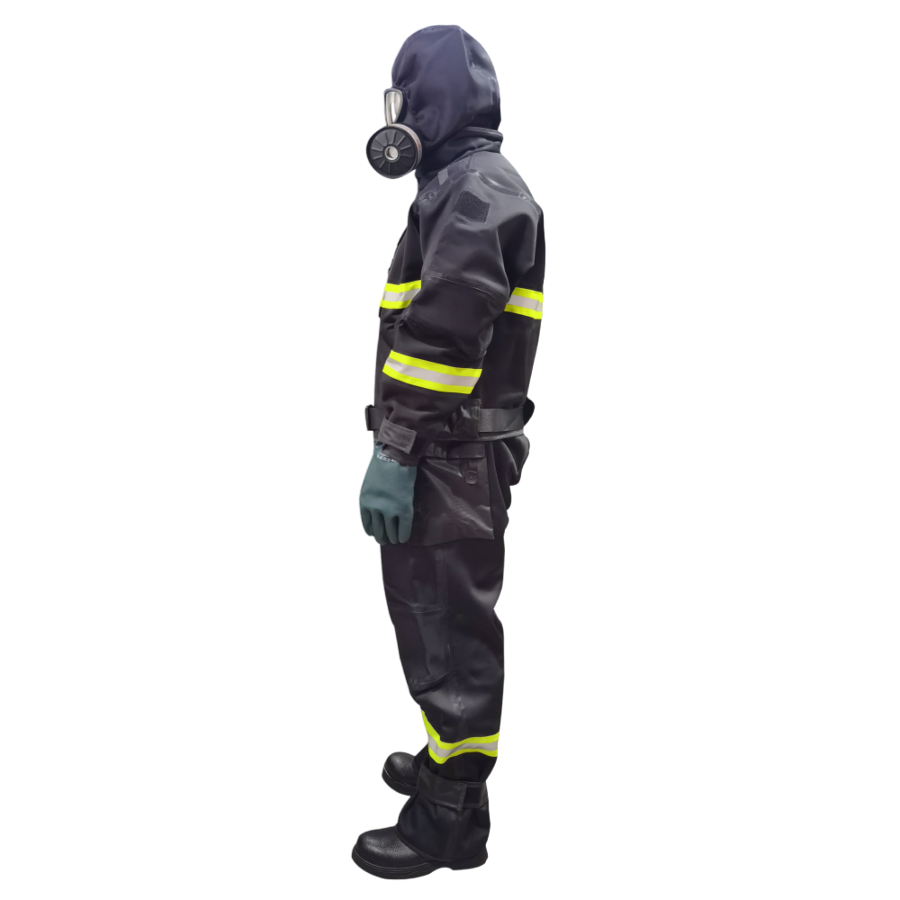 Nuclear Biological Chemical Safety Clothing Fireproof and Anti-Static PVC Protective Suit with Hood Hazmat Hazmat Clothing
