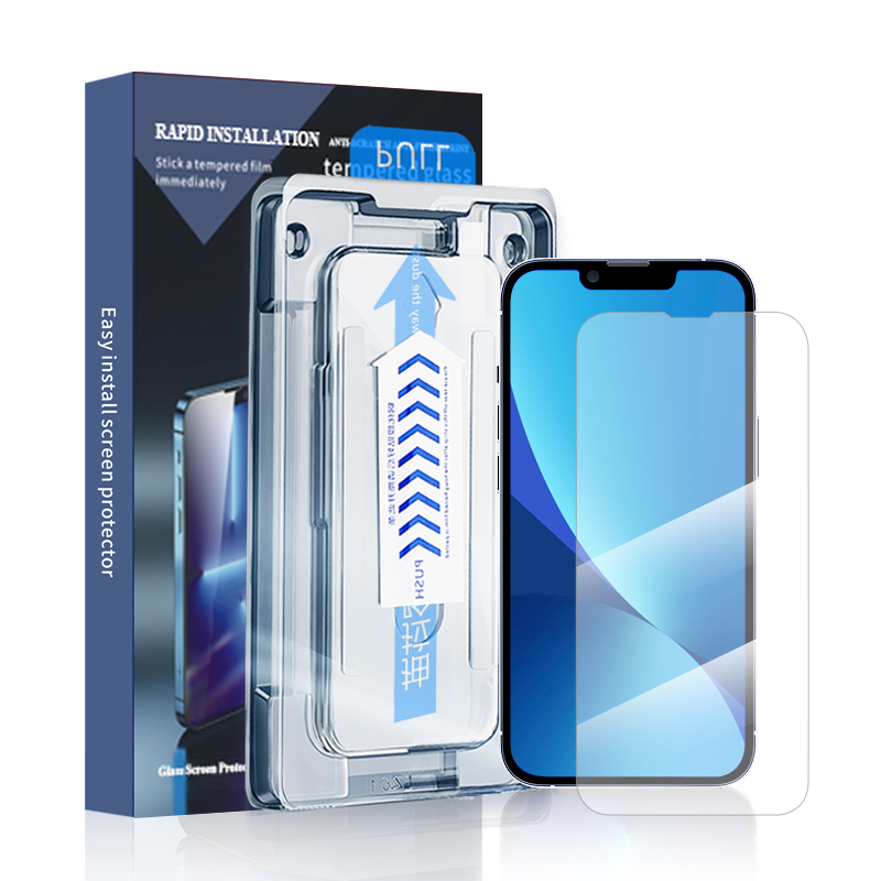 Простая установка для iPhone 14 13 12 11 pro max закаленное стекло 9H для защиты экрана Iphone комплект для удаления пыли инструмент для установки