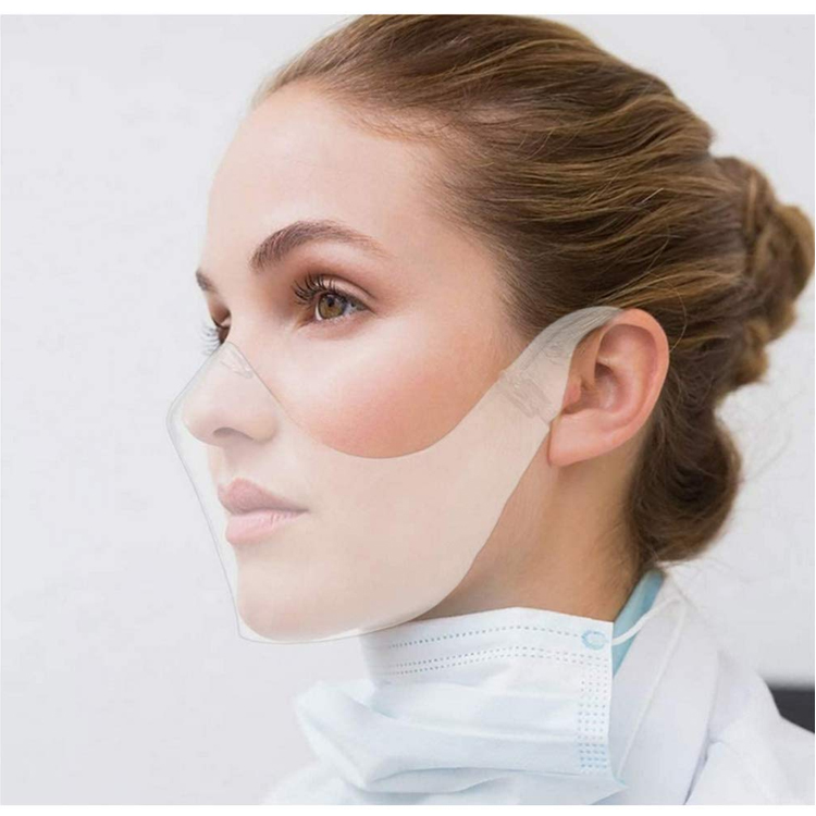Mascarilla de seguridad Masque reutilizable de silicona, mascarilla facial transparente, protectora higienica Silikonowa maska