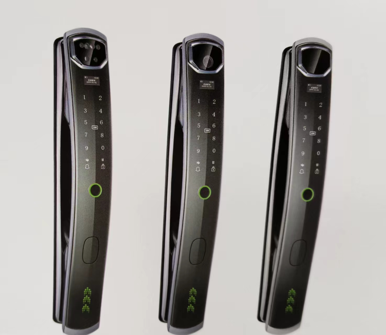 3D Face Recognit Tuya Wifi App Full Automatic Biometric Password Finger Print Push Pull Smart Door Locks for Home Entry Door