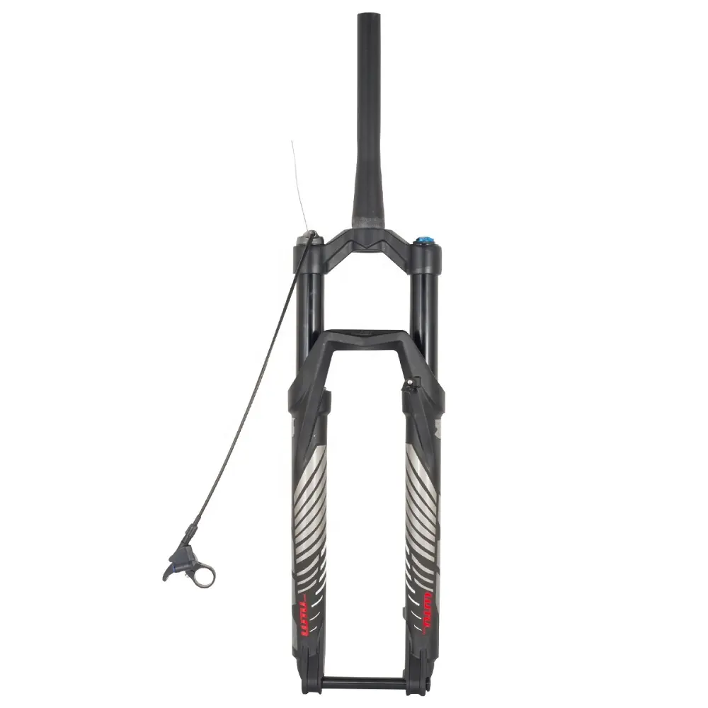 26/27.5/29 inch MTB Fork Thru Axle air Suspension mountain bike fork Remote control Bicycle fork