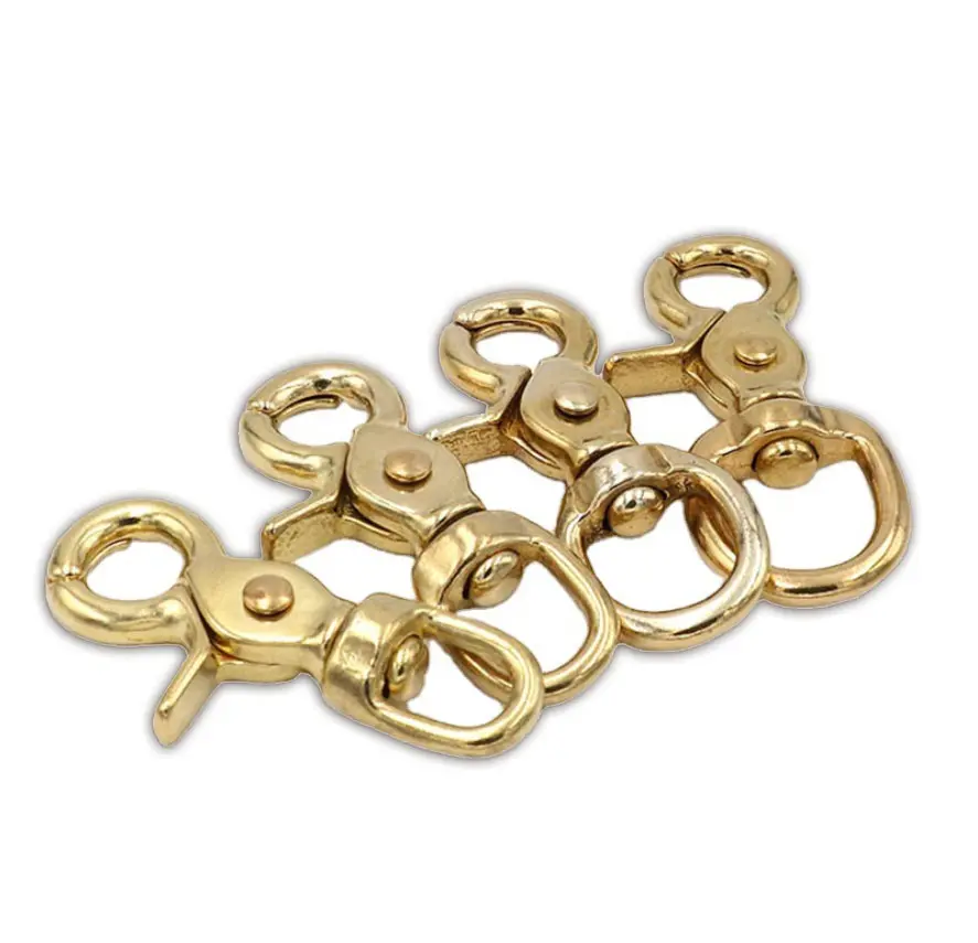 BT-Z005 Handbag Lobster Clasps Clips Straps High Polish Outdoor Activity Solid Brass Snap Trigger Hook