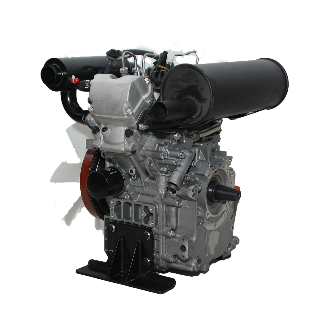 Китайский дизельный двигатель V-twin с водяным охлаждением 16 л.с. 12 кВт 3000 об/мин, маленький дизельный двигатель 2v80