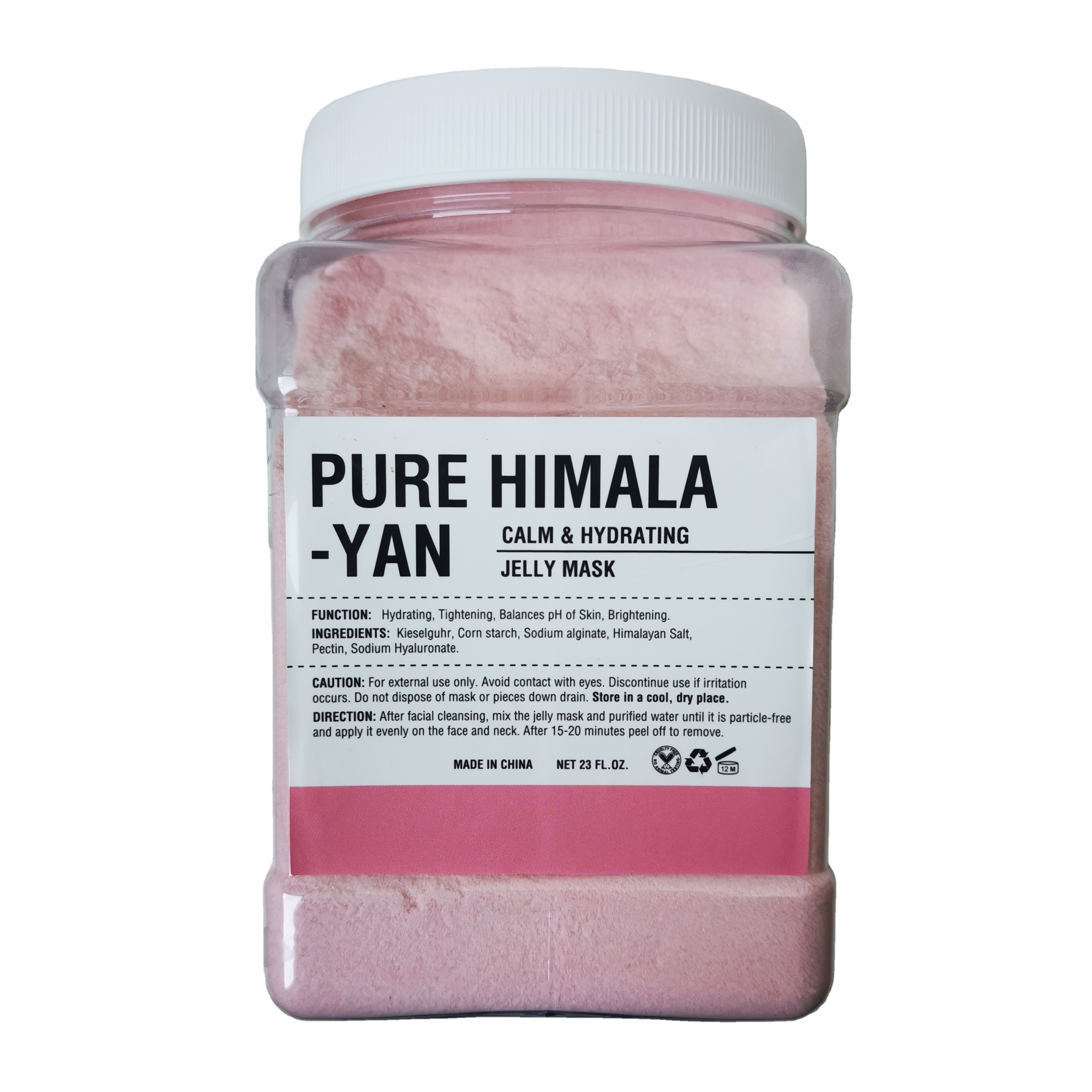 Organic Moisturizing 650g fl oz Pure Himalayan Hydrojelly Soft Powder Modeling Spa Colling Hydro Jelly Powder Mask for Skin Care