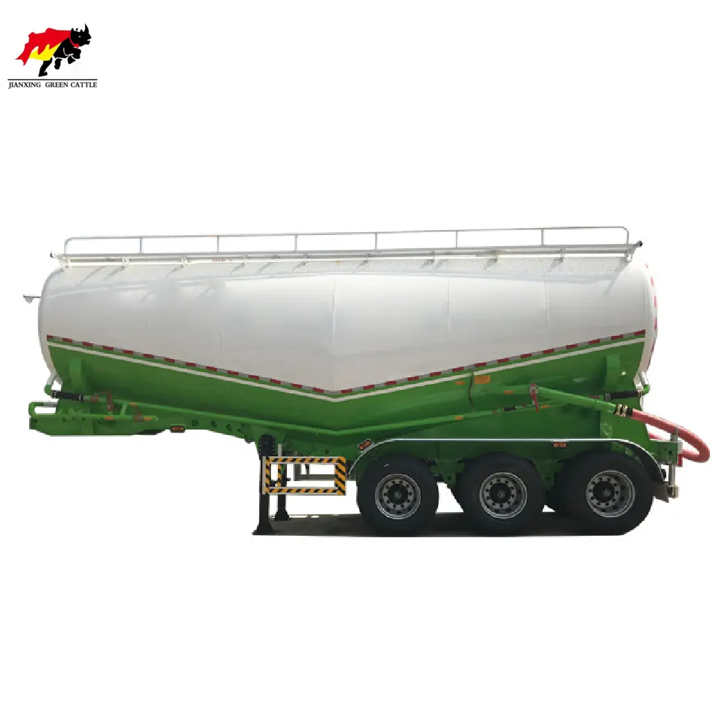 3 axles Dry Bulk Cement Silo Tank/ Powder Material Tanker Bulk Cement Tank Semi Trailers for sale