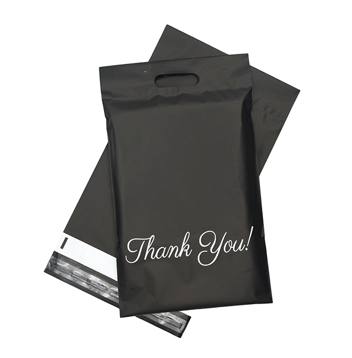 10*13inch thank you custom poly mailers for clothing black poly mailer