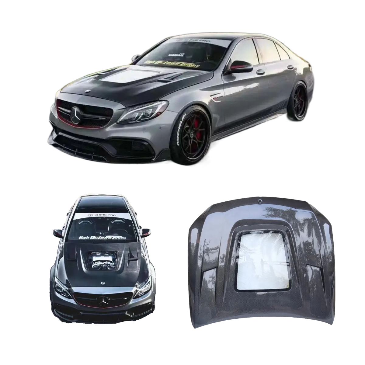 Капот из углеродного волокна для Mercedes Benz C Class W205 C63, капот из углеродного волокна для Mercedes Benz C Class W205 C63, капот из углеродного волокна