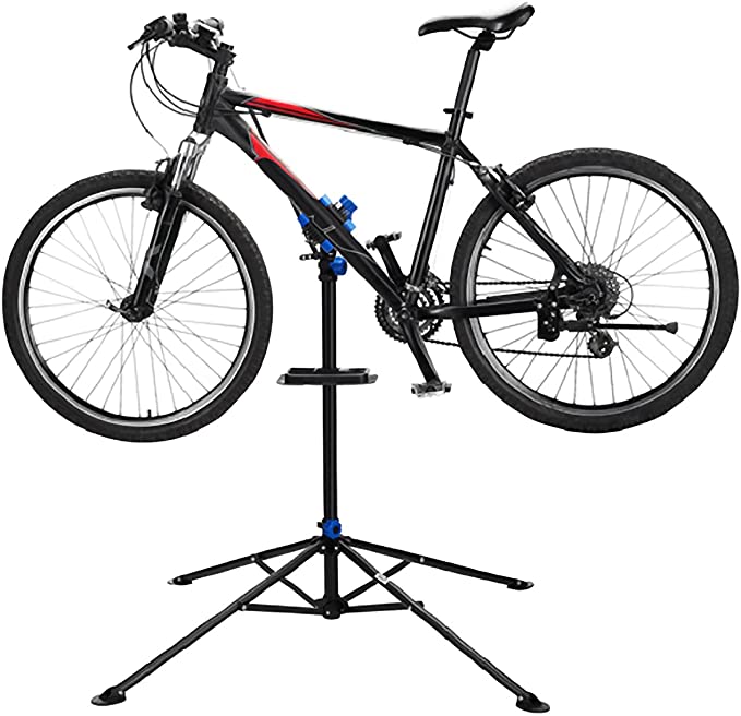 Black 25x13x2cm Adjustable Foldable Mountain Bike Carrier Bicycle Rack Bike Repair Stand