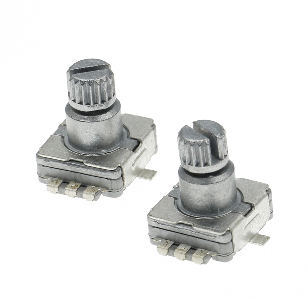 Rotary Encoder Switch EC11 With Push Switch 5Pin SMD Type Handle Length 10MM Plum Shaft