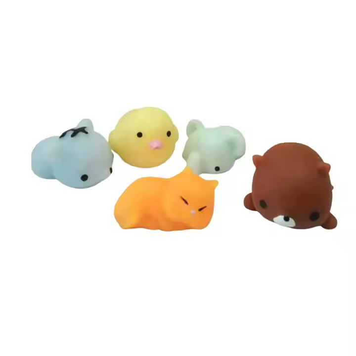 Soft TPR mochi squishy toys cute variety cartoon animal soft mochi squishy toy