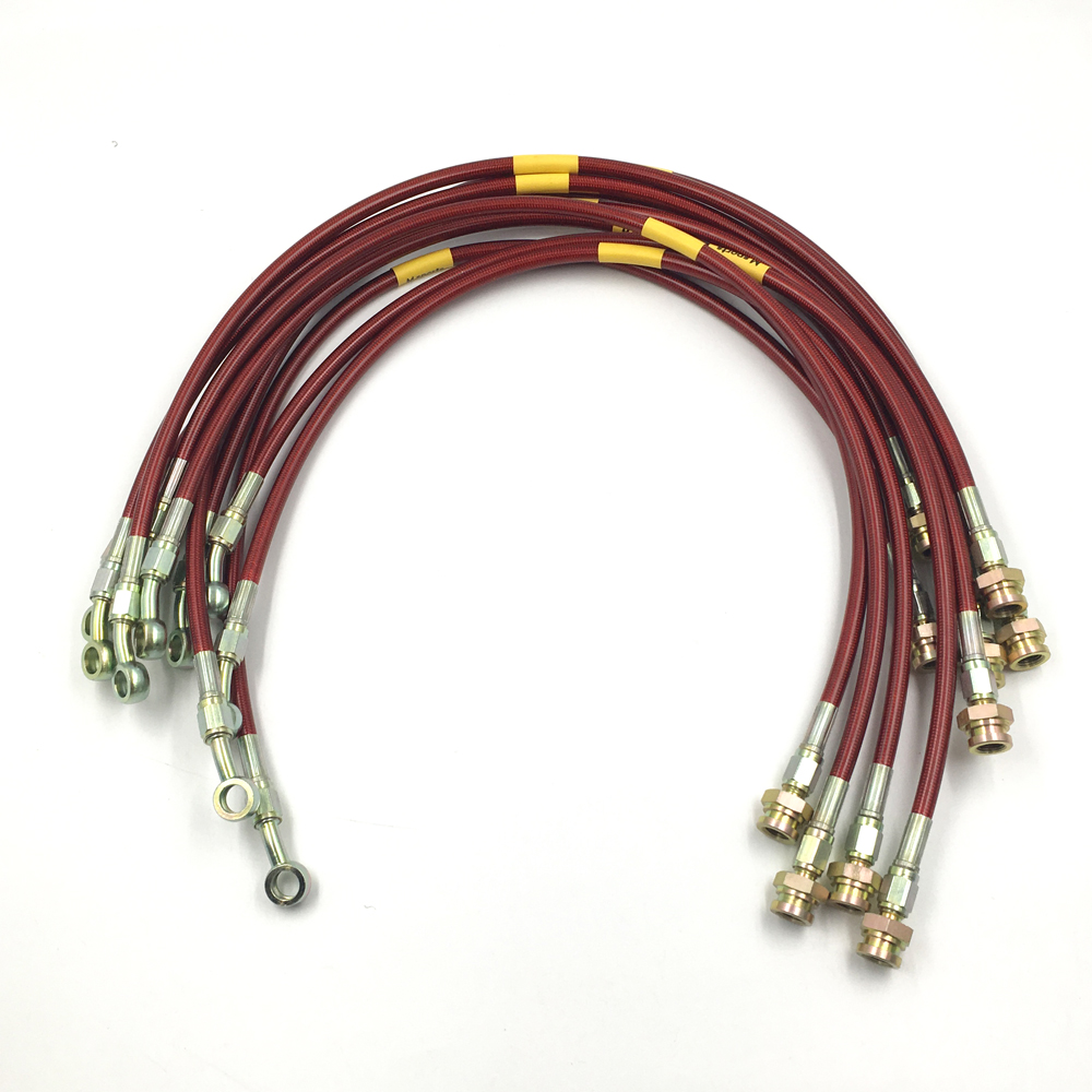 3AN 3,2 mmID 1/8 дюймов мотоцикл SS нержавеющая сталь плетеный ПТФЭ тормоз топливный Масляный шланг трубный кабель Линия в сборе