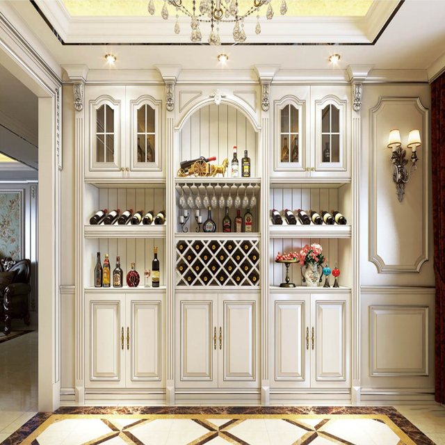 HZ Modern Style Solid Wood Display High Wine Cabinet
