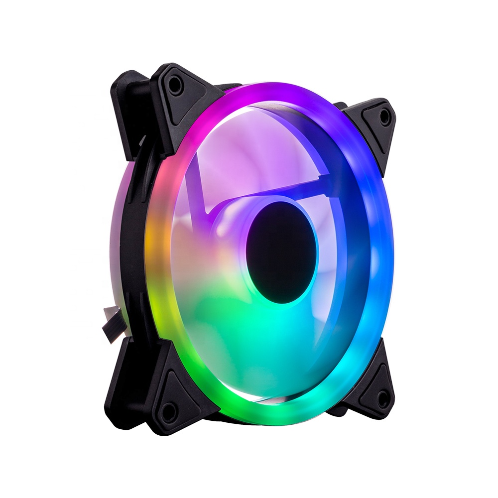 Прямая продажа с завода, вентилятор для ПК 120 мм, кулер для ПК с RGB-подсветкой и пультом дистанционного управления