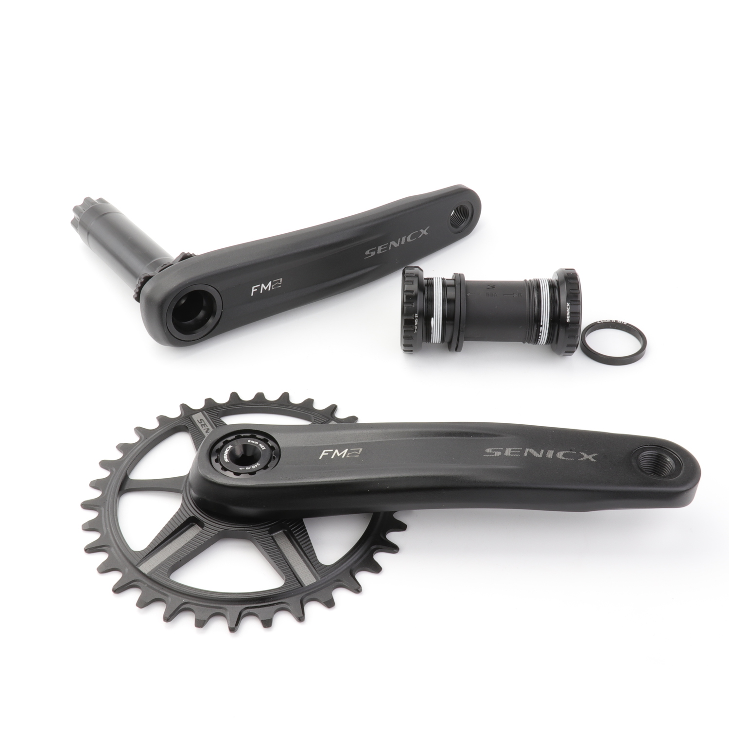 Senicx MTB диаметра окружности болтов (FC-FM2-A1 165/170/175 мм/30/32/34/36/38T прямое Крепление 11S/12S горный велосипед Boost фрезерный станок с ЧПУ с кареткой