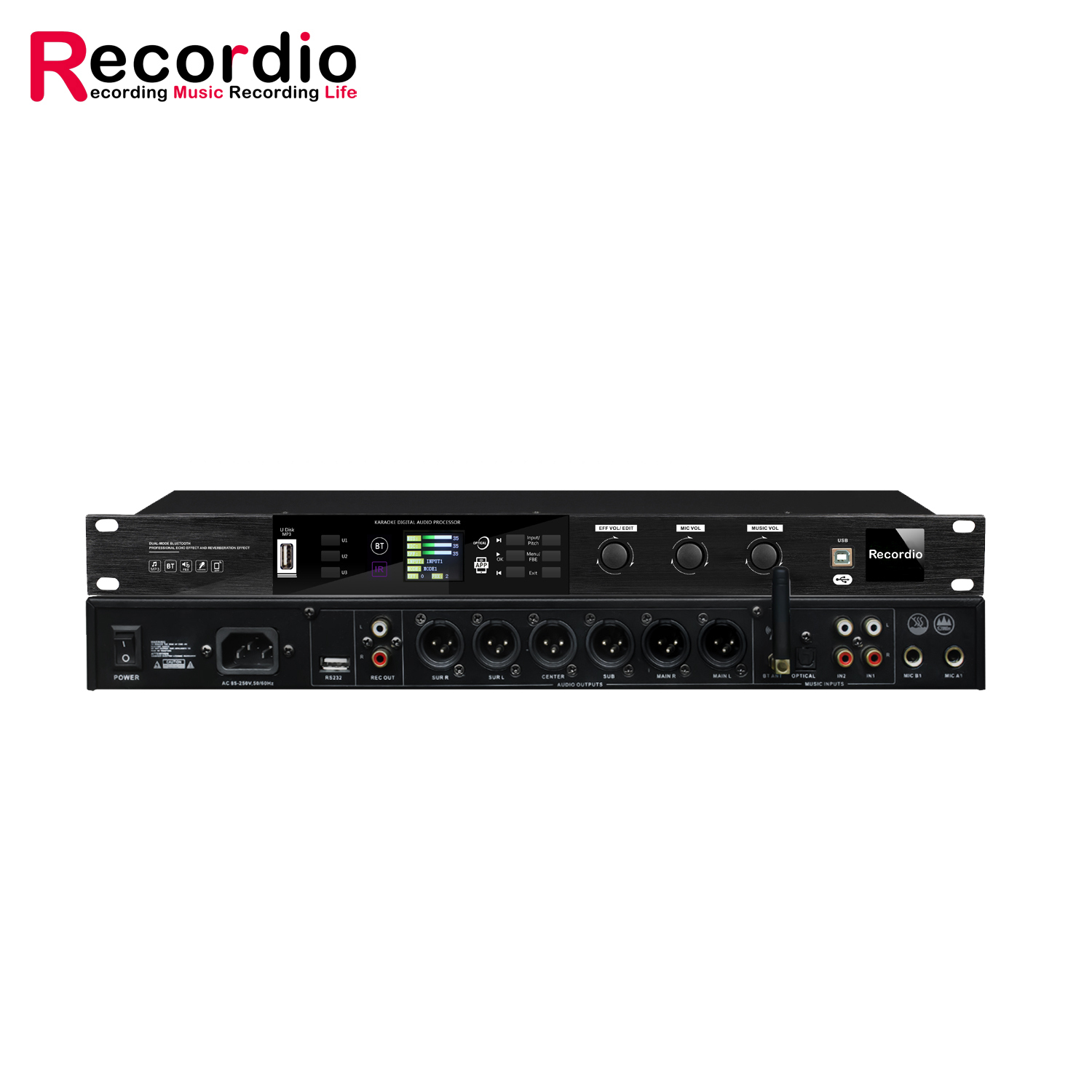 Digital Audio Processor Sound System Sound Processor For Wedding Karaoke Singing
