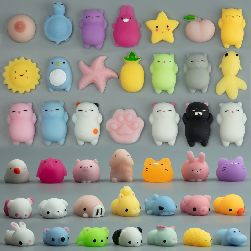 ZD184 Wholesale Creative Stress Relief Squishy Sensory Ball Adults TPR Fidget Toys Animal Shaped Pinch Squeeze Toys