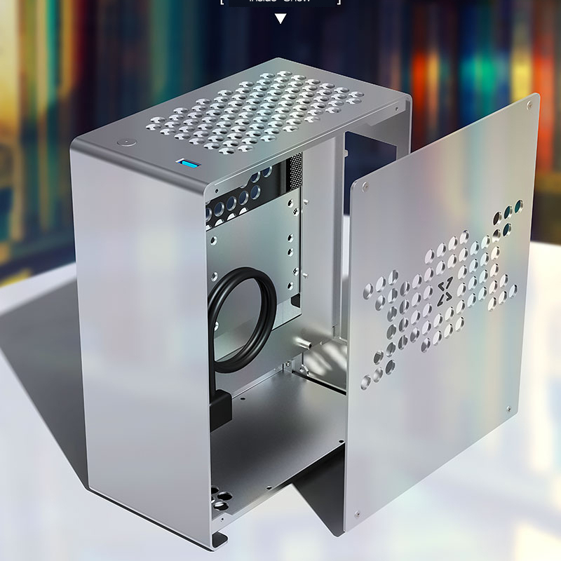 Корпус из алюминиевого сплава Mini ITX для ПК, установка «сделай сам» для игр и домашнего использования A1