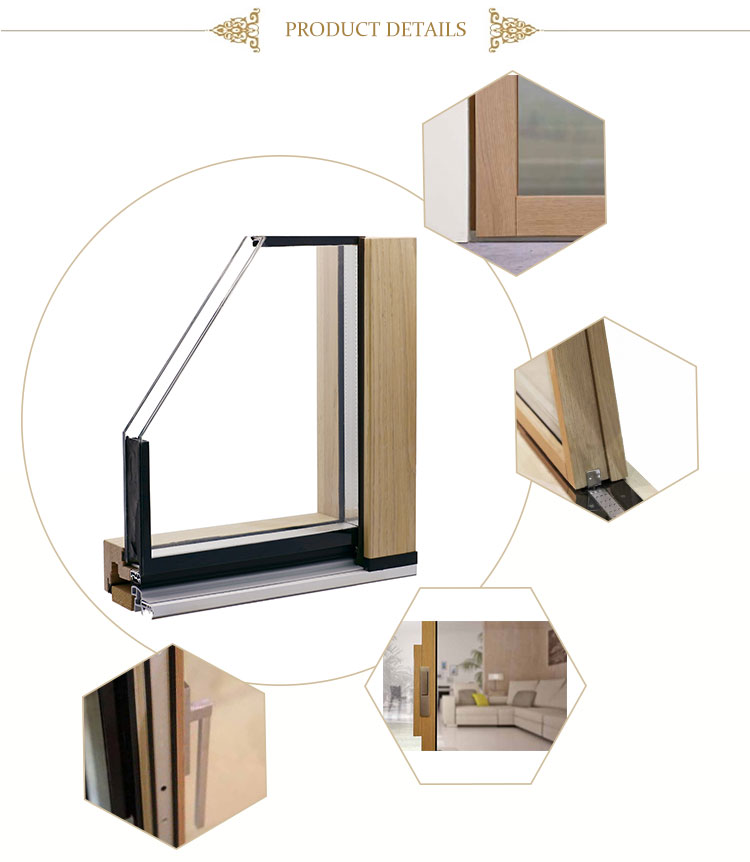 Italy New Design Solid Wood Slimline Door Slim Frame Window