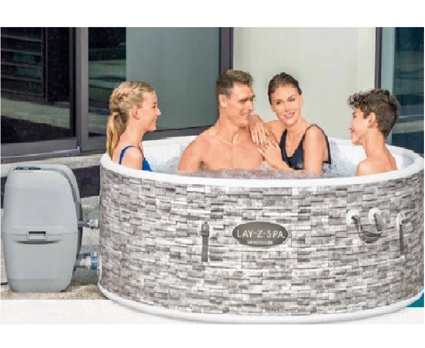 60027 размер, 1,55 м * 60 м Ванкувер AirJet Plus, спа-центр, водный пузырьковый массажный бассейн, джакузи, надувная гидромассажная Ванна для взрослых на 3-5 человек