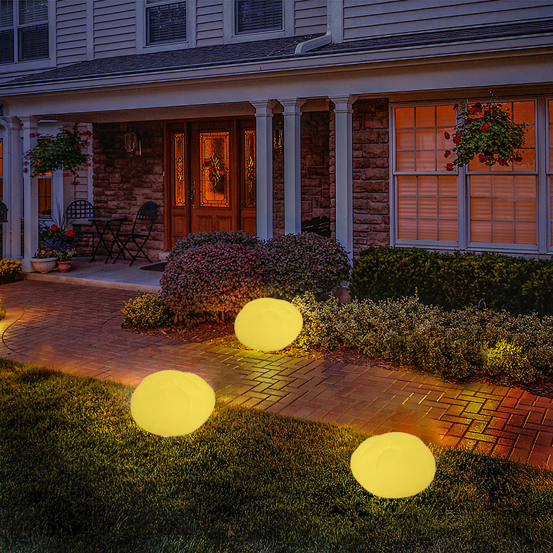 Waterproof stone shape light led decoration lamp for Courtyard Garden ground grass lawn