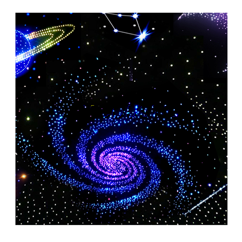 Multifunctional shooting kit plastic solid glow light twinkle fiber optic star ceiling kits