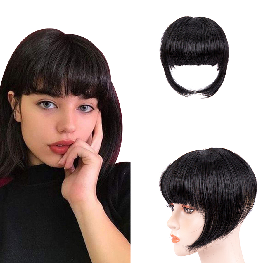 AliLeader Hot Selling Natural Colors Synthetic Hair Toupee With Bangs For Top Of Head