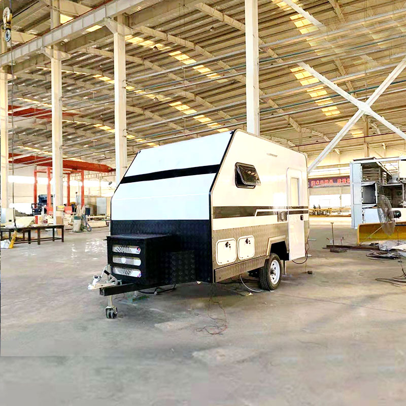 Most popular smart trailer house travel camping off-road hybrid caravan made in china