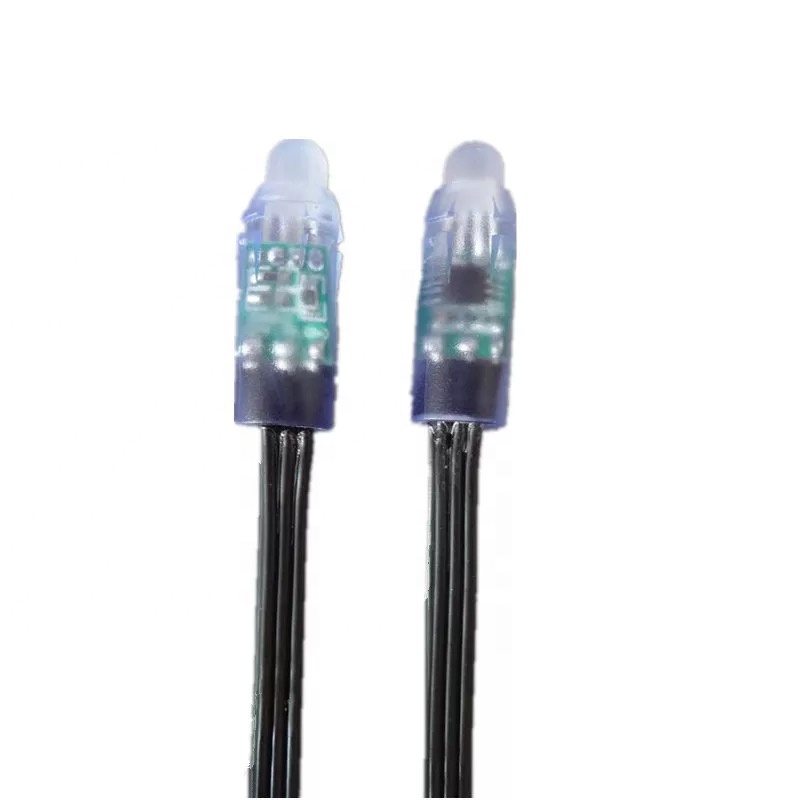 TP IP68 водонепроницаемый 12V 4-дюймовый черный цвет провода WS2811 LED Пуля узлы с X-разъем