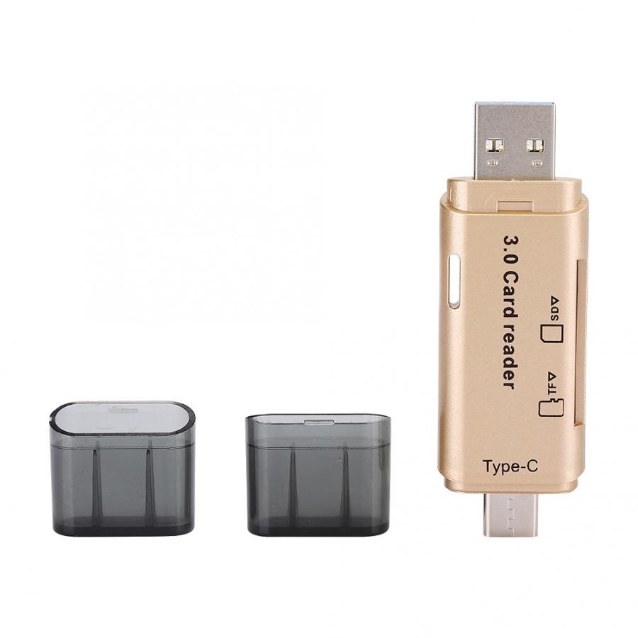 Устройство для чтения карт памяти 2 в 1, USB 3,0, Type C, SD, TF