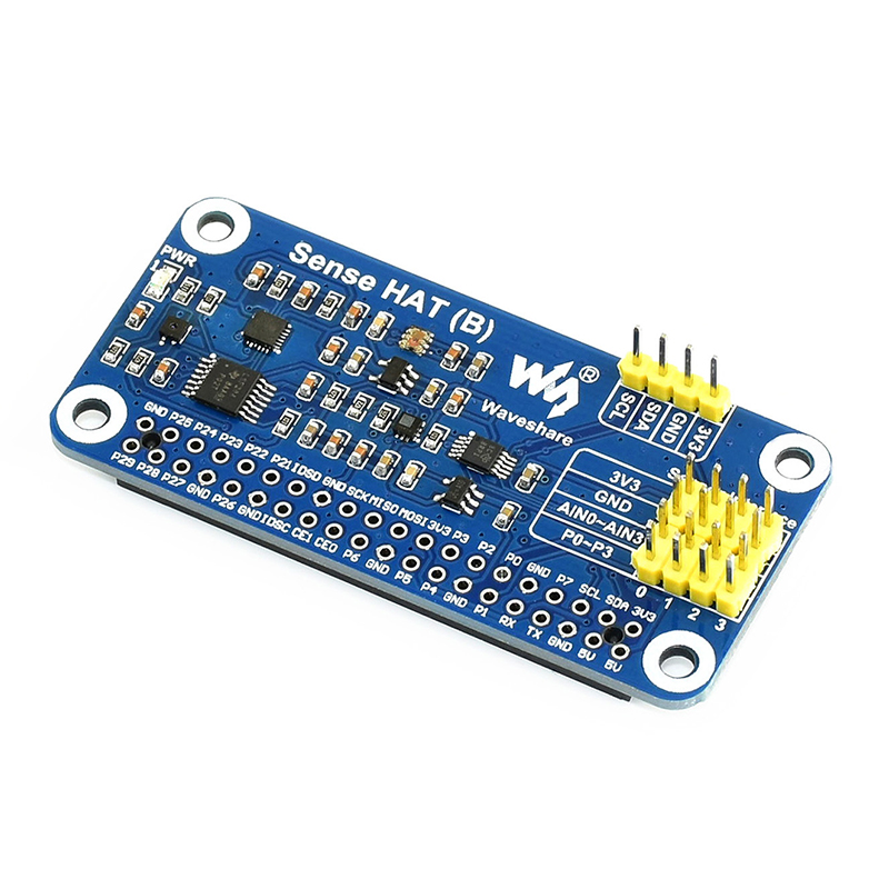 Raspberry Pi 4B/3B/Zero Sense HAT (B) Multi Powerful Sensors Supports External Sensors 3.3V I2C for Raspberry Pi 4 Model B