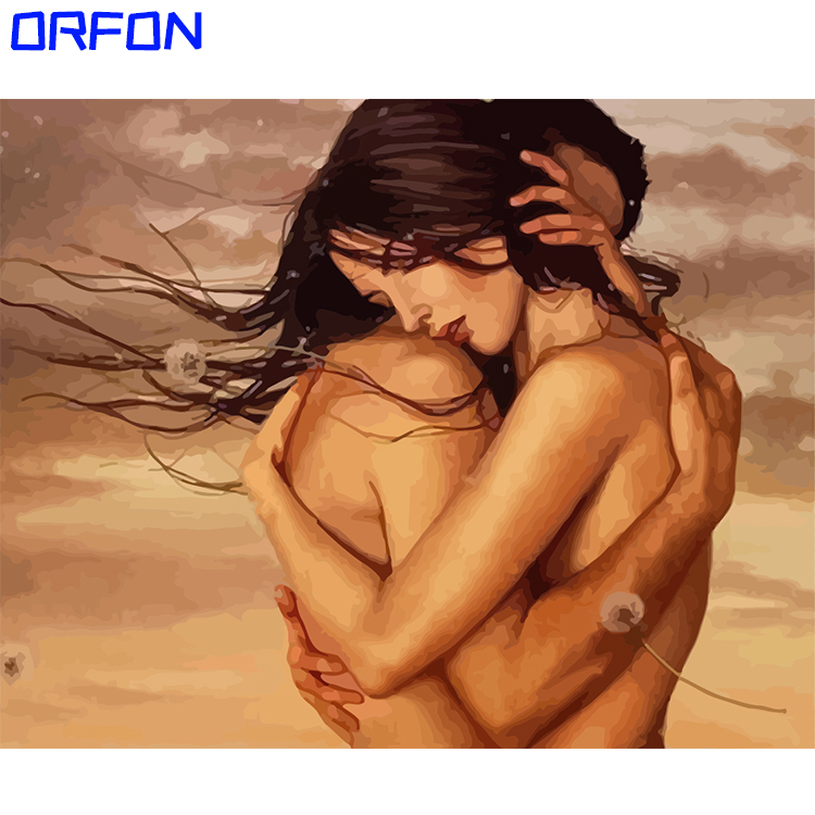 Orfon LY358 краска по номерам для взрослых Сделай Сам декоративная для спальни цветная картина маслом Классическая Обнаженная на холсте без рамки