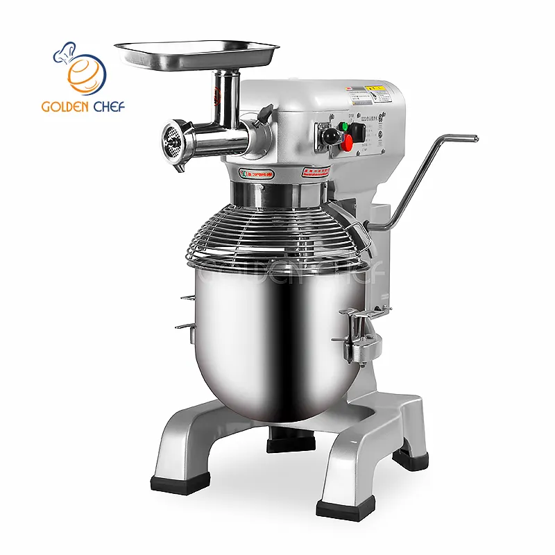 10l 20l 30l Best Sale Stainless Steel Bowl Industrial Meat Grinder Egg Cake Commercial Stand Mixer Planetary Food Powder Mixer