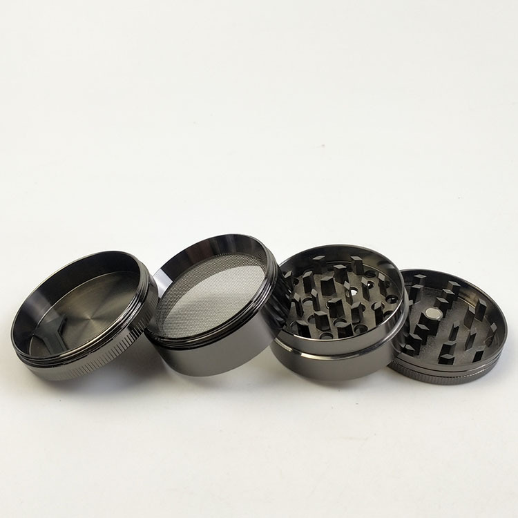 custom logo smoking accessories spice weed grinder jars mini zinc hemp grinder