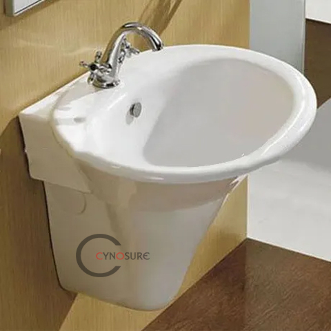 Bathroom Wall-mounted Basin Sinks Semi-Pedestal Sinks