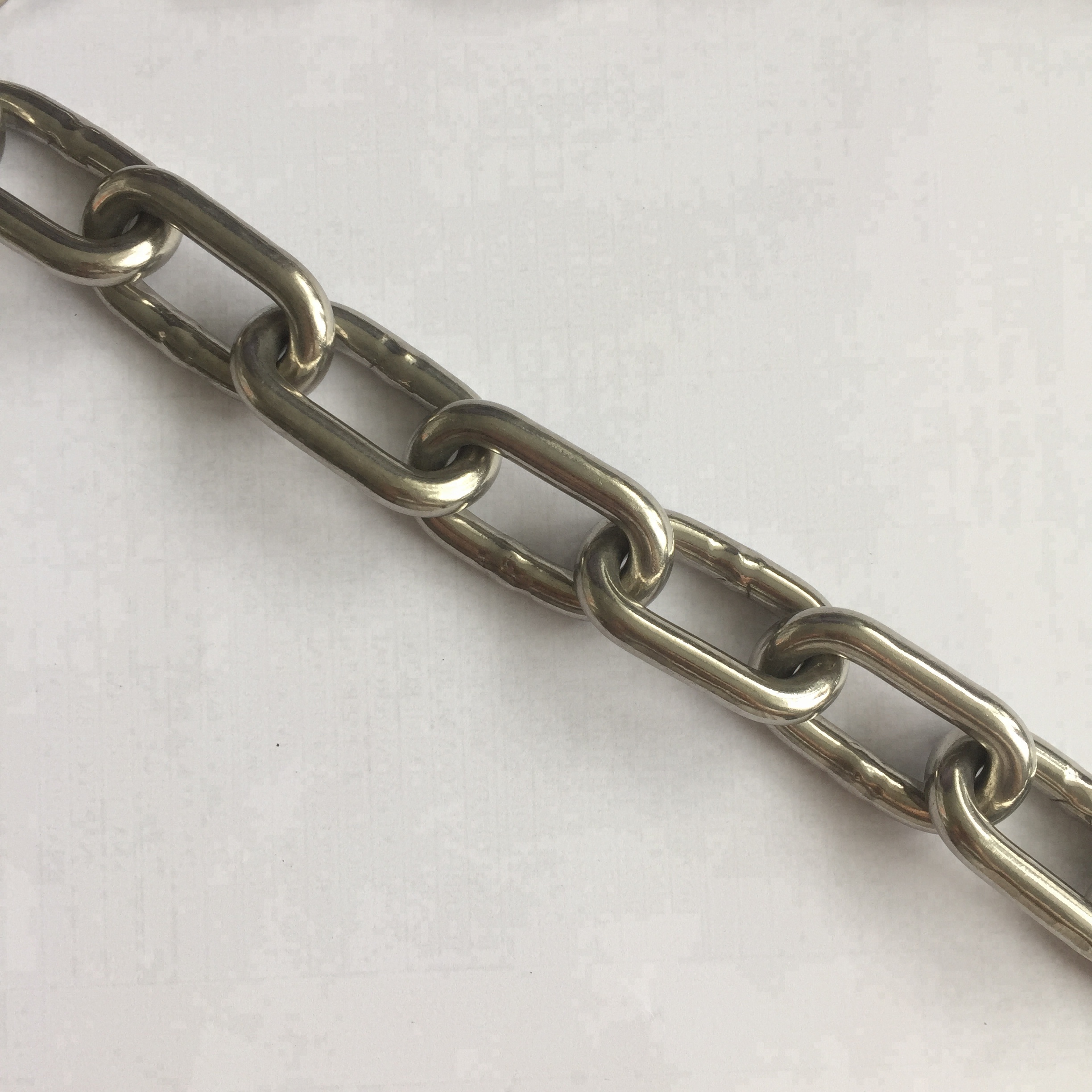 Звеньевая цепь из нержавеющей стали SS304 DIN5685A, короткая звеньевая цепь