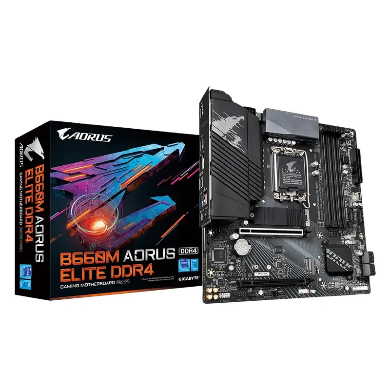 GIGABYTE B660M AORUS ELITE DDR4 New B660 5333+(OC) 128G Support 12  Desktop CPU Motherboard Socket LGA 1700