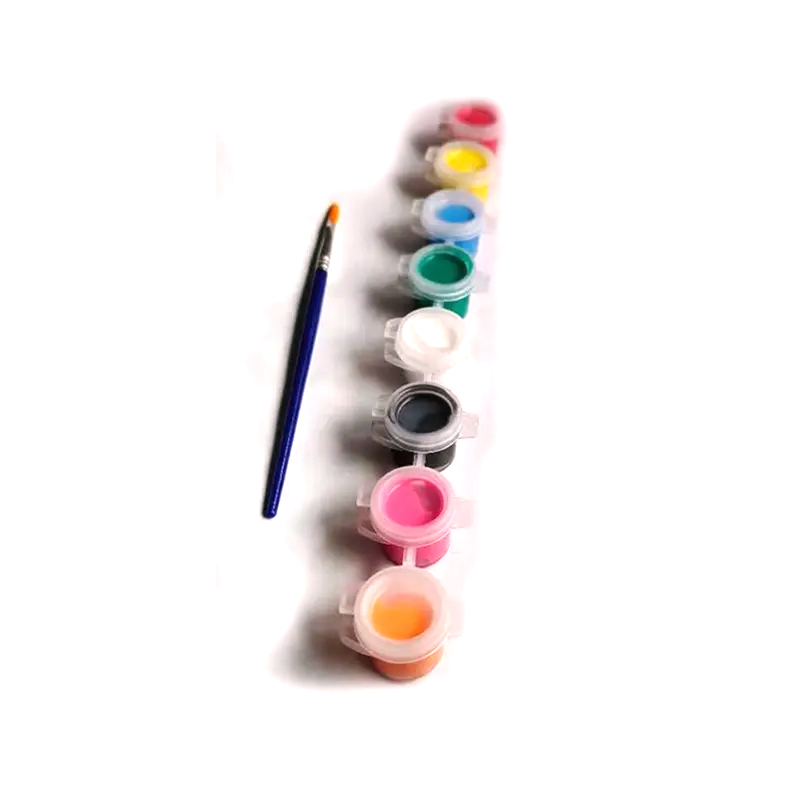 Factory Supply Professional 3ml Mini Pot Strip Acrylic Paint Set