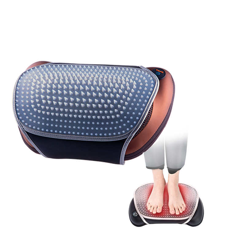 Home Car Body Deep Tissue Kneading Shiatsu Infrared Heat Acupuncture Foot Neck Massager Pillow With Cover