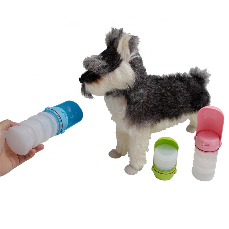 Hot Sale Outdoor Portable Silicone Portable Puppy Bottle Pet Collapsible Water Cup