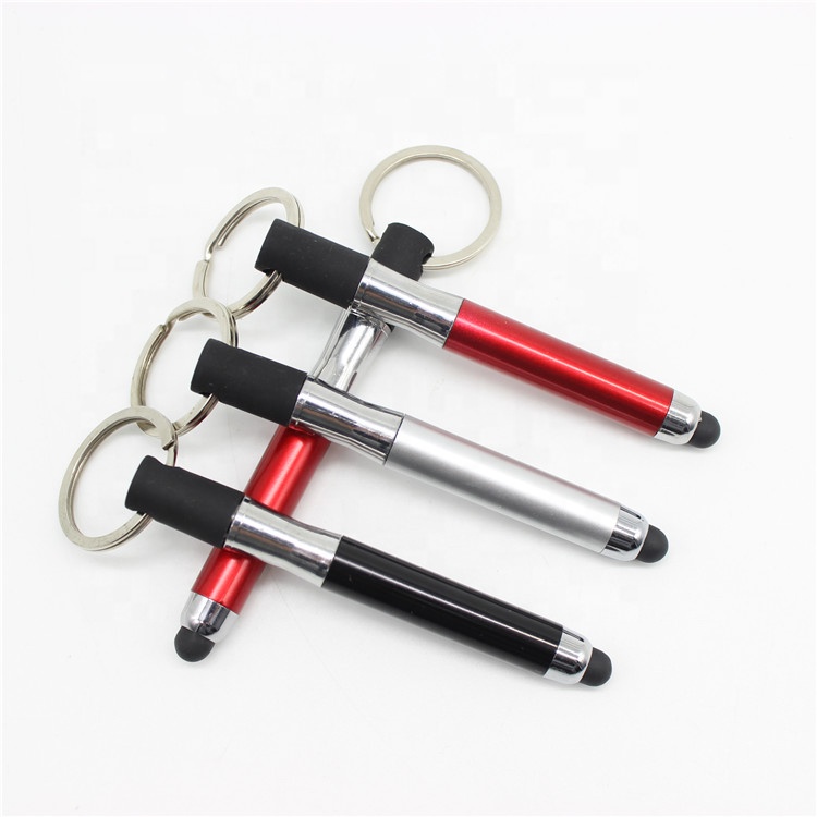 2 in 1 stylus pen mini pen with keychain pen