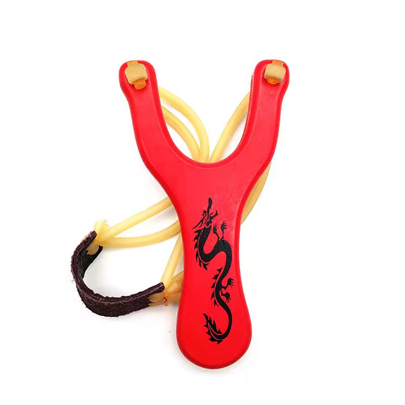 Wholesale Children's Outdoor Competitive Shooting Supplies Shooting Fish Rubber Band Wood Slingshot