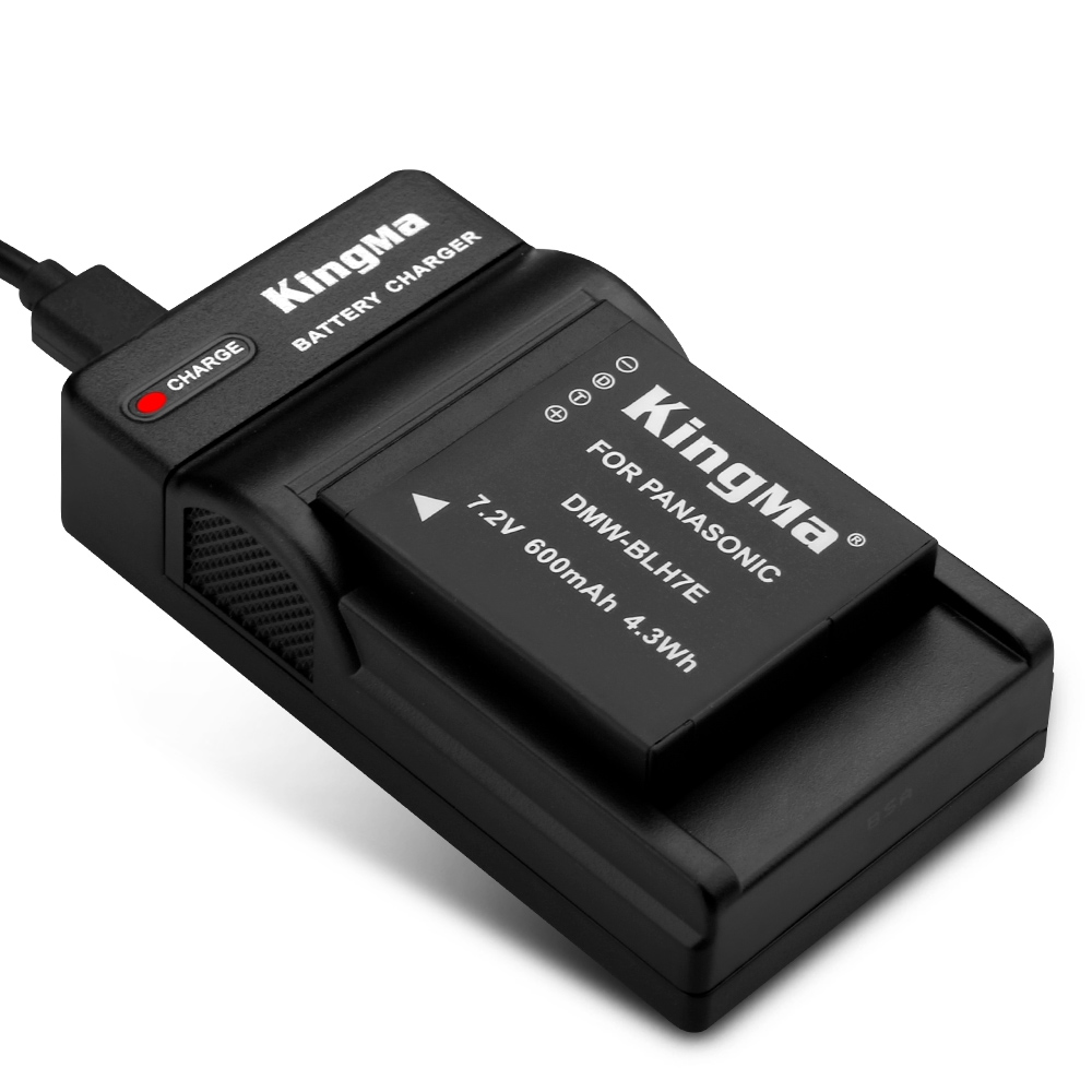 Kingma литиевая батарея для камеры замены DMW-BLH7E аккумулятор с Micro Usb зарядное устройство для цифрового фотоаппарата Panasonic GM5 GF7 GF8 GF9 камера