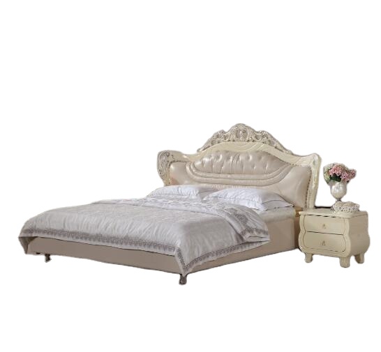 Bedroom furniture Modern Style Bed Soft Leather Beds for Home Furniture Bedroom New Design 2021 bonded Leather