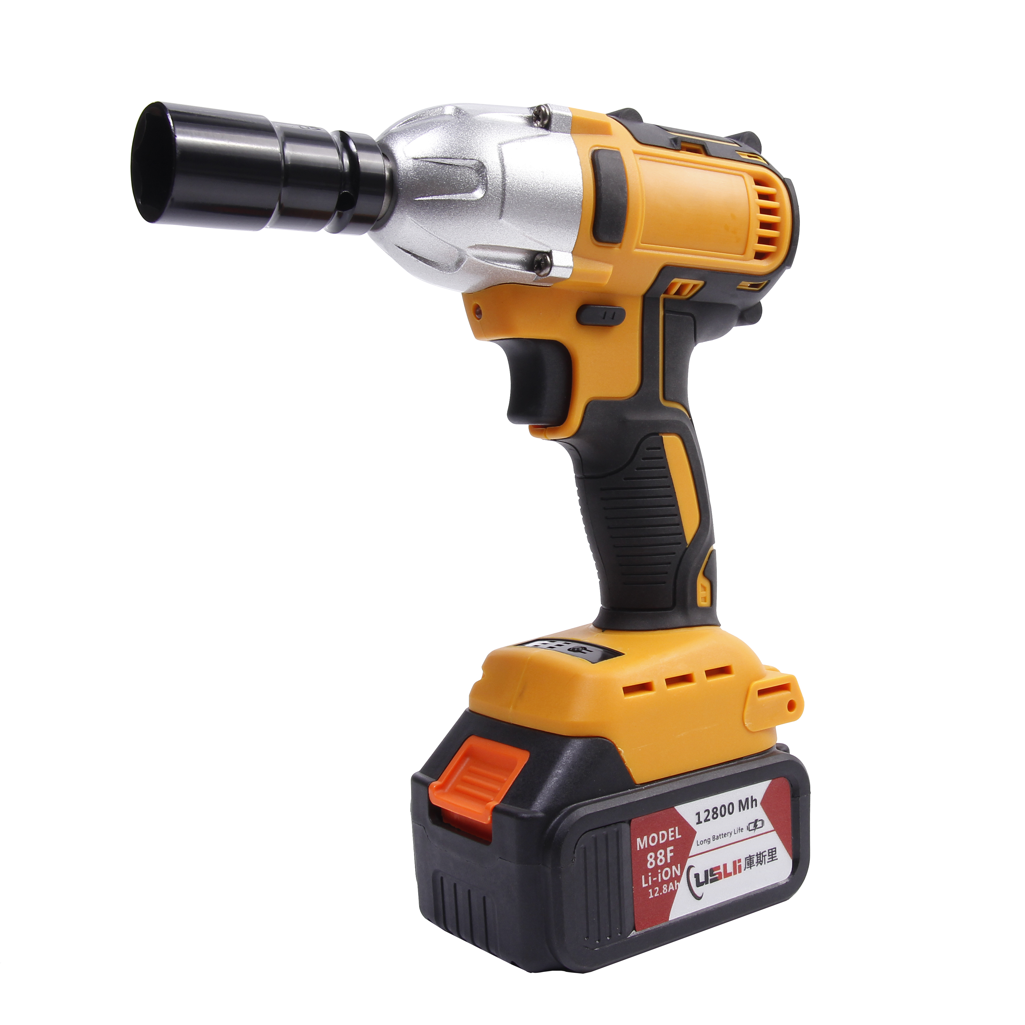 CUSLLI Lithium Battery Brushless Cordless 1/2" Impact Wrench Wrench Tool