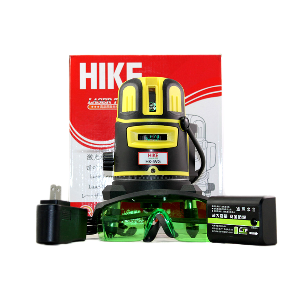 Поход HK-2VG Высокоточный LD источник света зеленый красный крест 12 линий 3d самовыравнивающийся 360 лазерный уровень