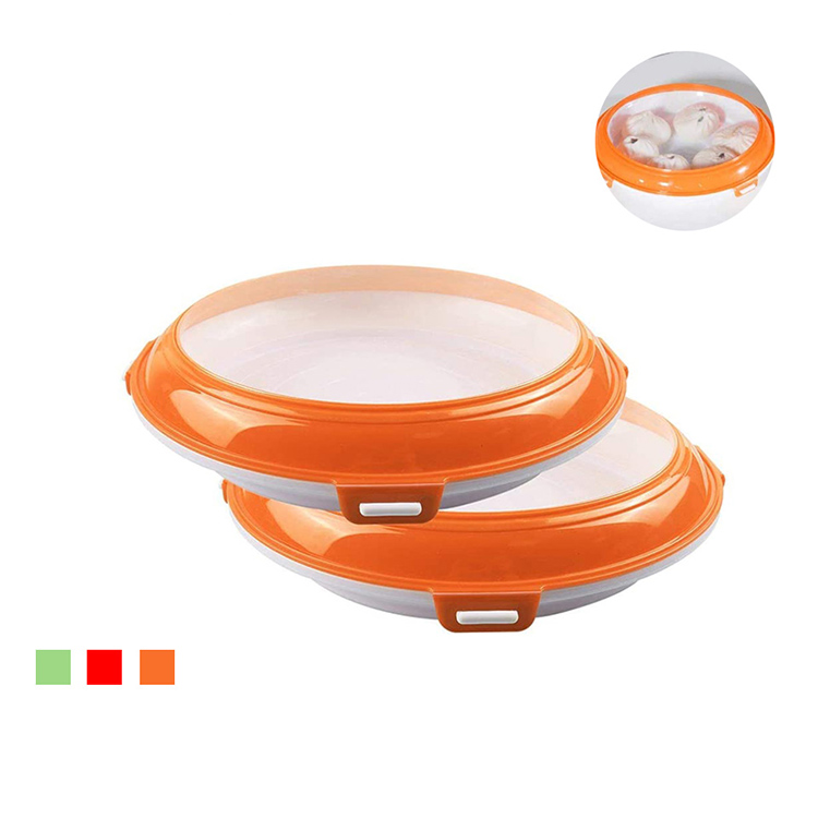 High Quality Reusable Keeping Fresh Creative Food Storage Plastic Food Preservation Tray
