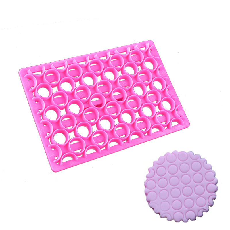 Round Pattern Fondant Cookie Molds Biscuits Printing Pad Texture Template Cake Decorating Kitchen Cookie Mould Baking Tool