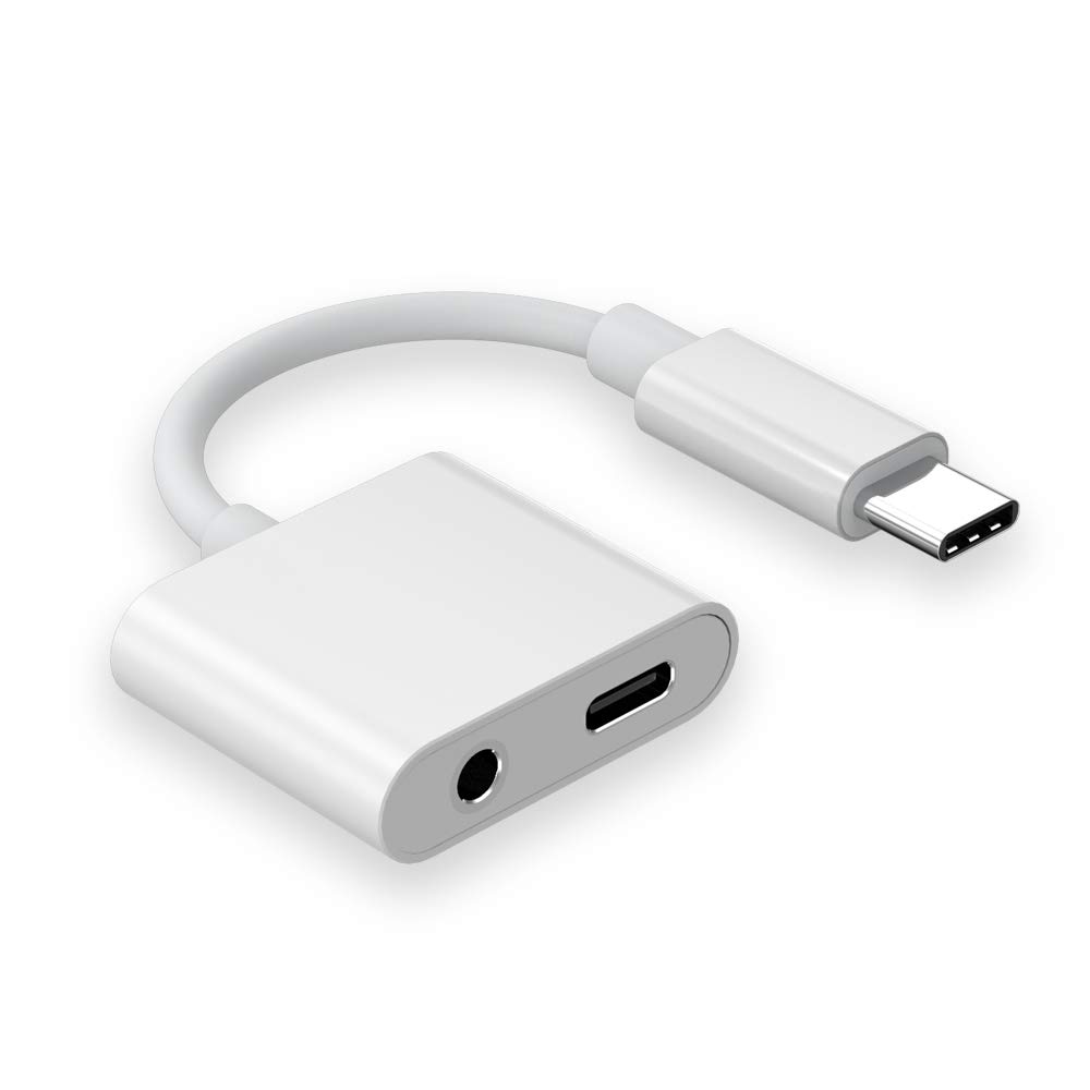 Аудиоадаптер 2 в 1 с разъемом для наушников типа C USB C на 3,5 мм, адаптер с поддержкой HTC, Google Pixel 3 3XL, адаптер с ЦАП