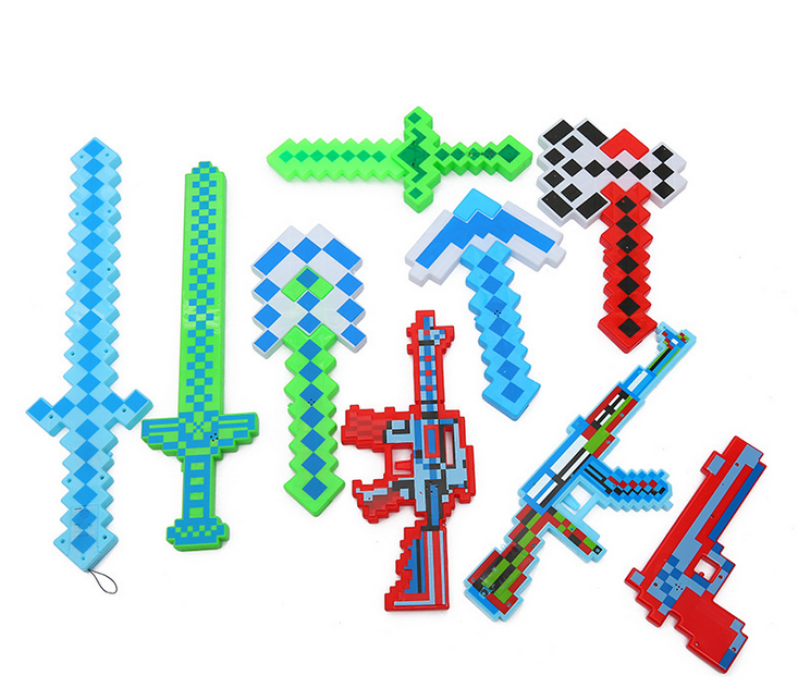 Hot Sell Cyber World Themed Party LED Light Up Toy Light Saber Party Games LED Pixel Sword