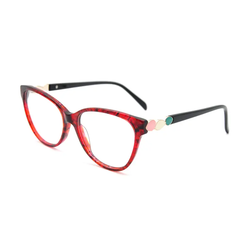 Customized Eyewear Frame Luxury Custom Logo Unisex Cat Eye Acetate Eyewear Eyeglasses Frames